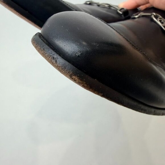 Mezlan Falcon Black Leather Bit Loafers Dress Shoes Men’s Size 9.5 - Picture 4 of 14